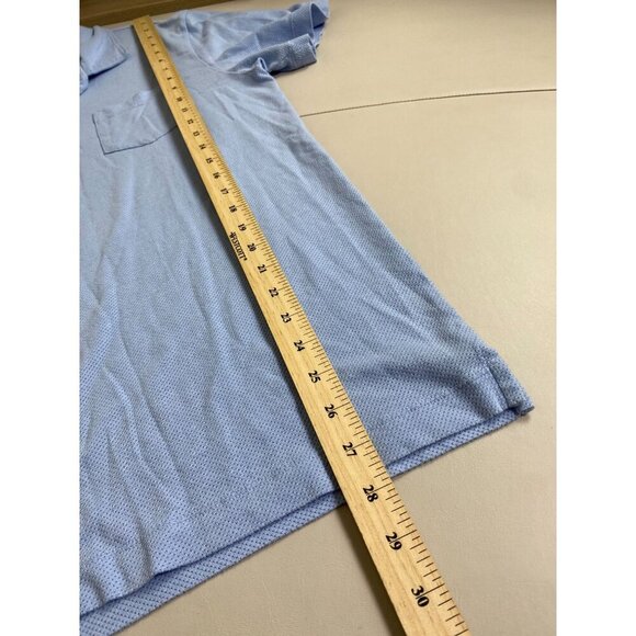 Mack Weldon Golf Polo Shirt Men size Large Blue performance Lightweight Short Sl - Picture 7 of 14